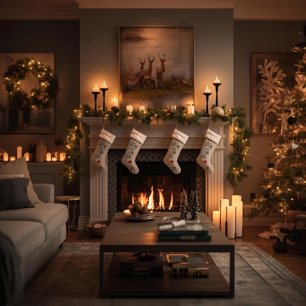 Christmas-Fireplace-Mantel-Decor-Ideas