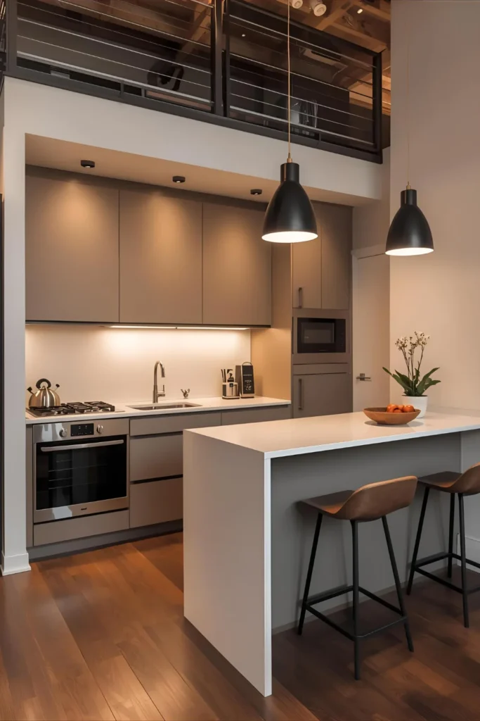 Compact Kitchen Loft Designs