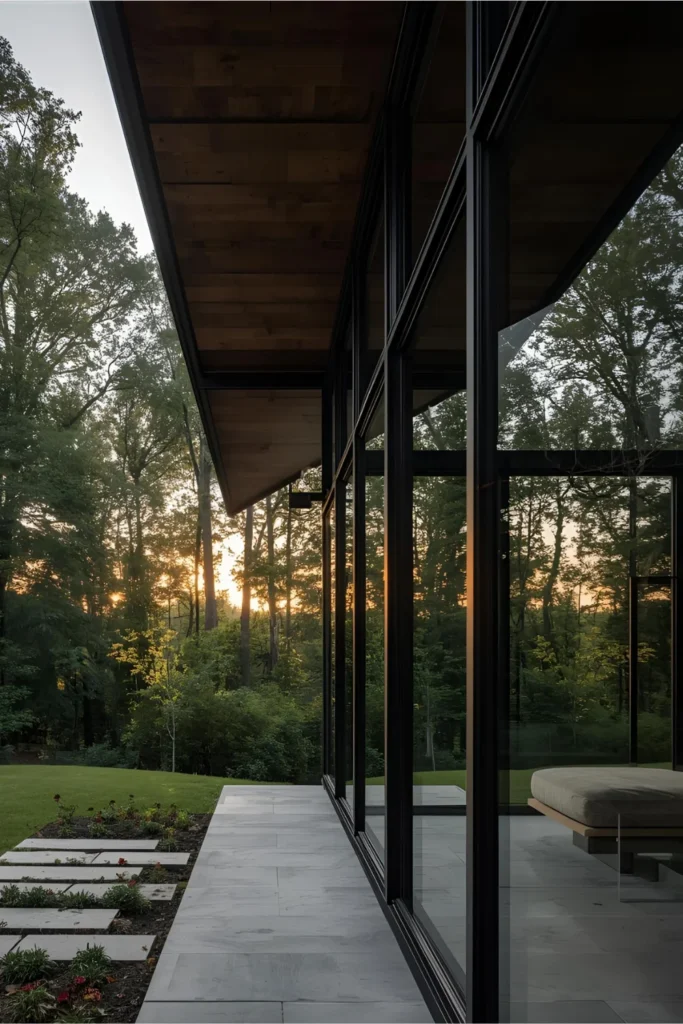 Glass Wall Barn Design