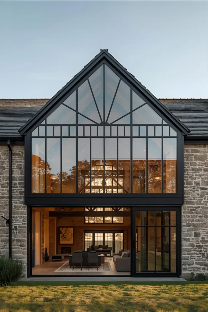 Industrial Glass Loft Addition