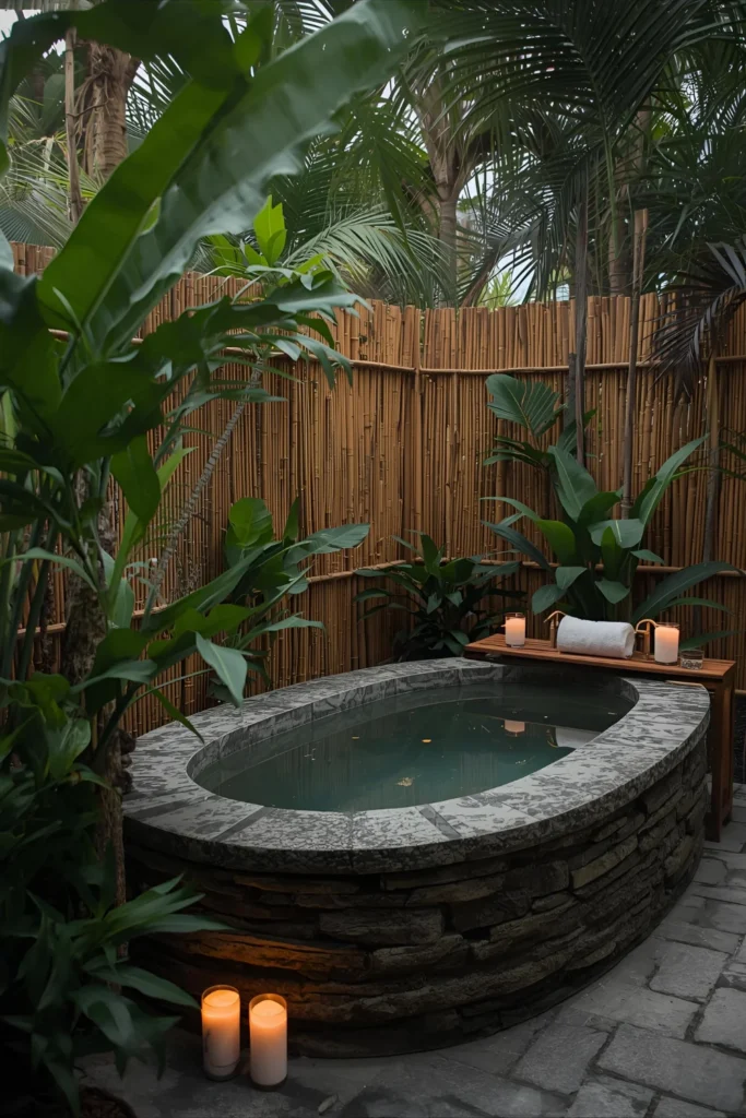 Outdoor Spa Bath Retreat