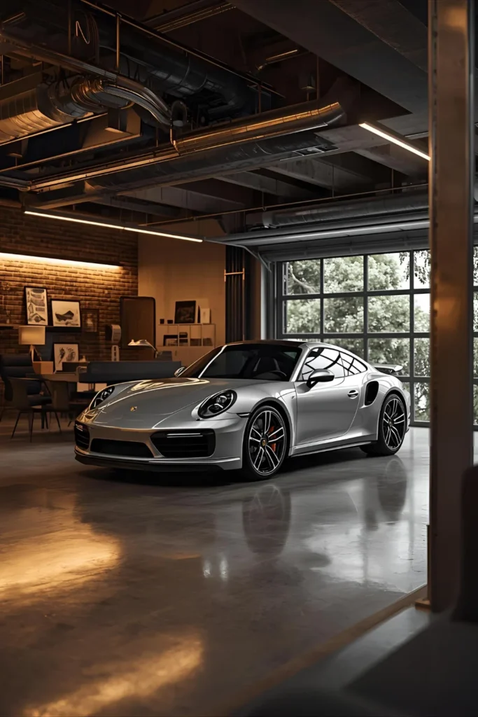 Polished Concrete and Warm Lighting