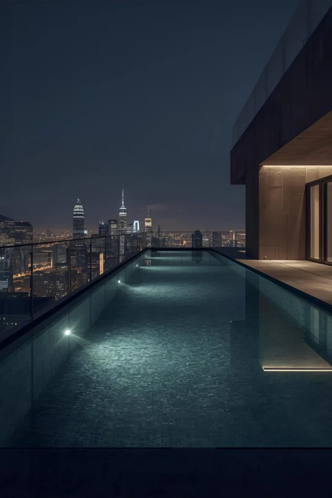 Reflective Urban Pool