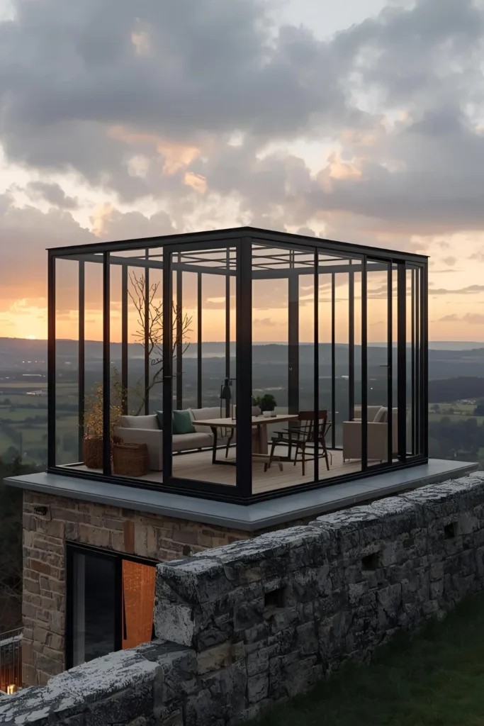 Rooftop Glass Retreat