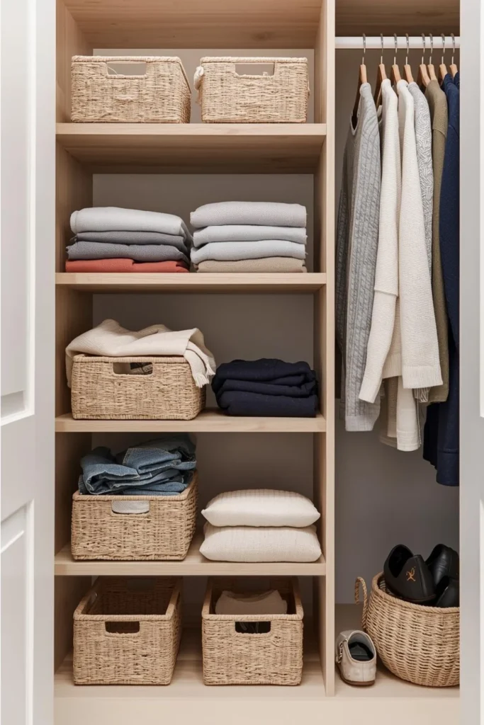 Add Open Shelving for Folded Items