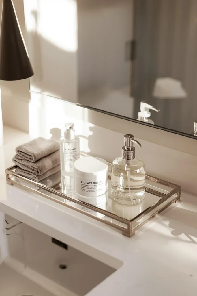 Add a Vanity Tray for Daily Items