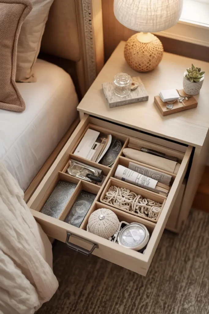 Hide Small Items in Drawers or Boxes