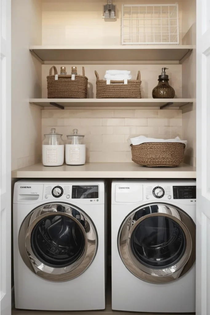Matching Storage Baskets for a Clean Look