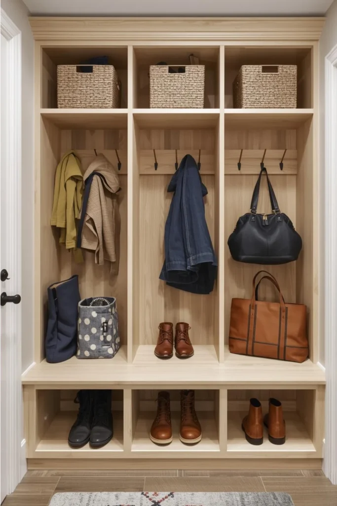 Open Cubbies for Shoes and Bags