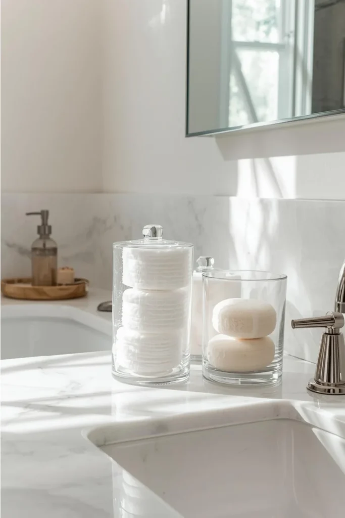 Use Clear Containers for a Clean Look