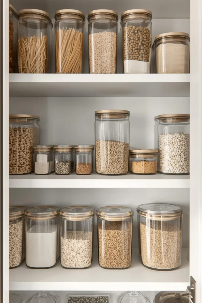Use Clear Containers for a Cohesive Look 1