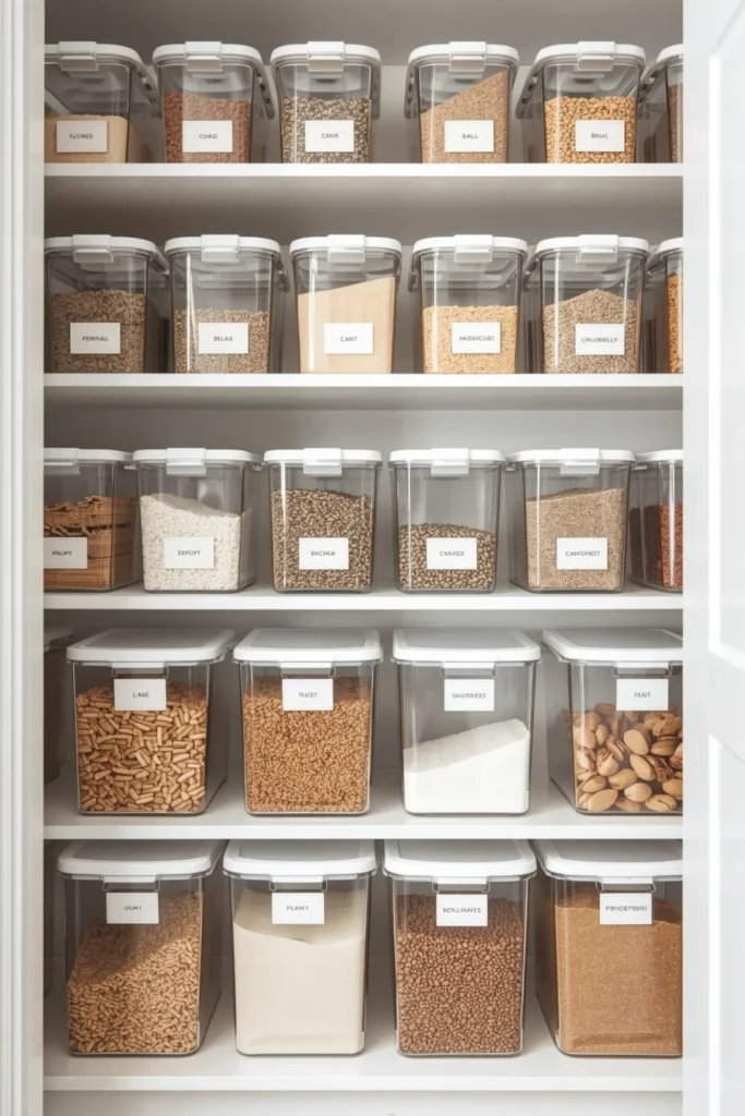 Use Clear or Matching Containers 1
