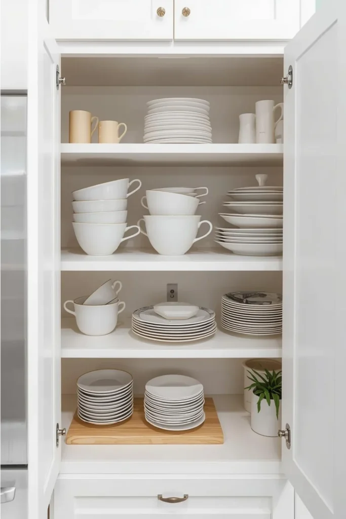 Use Shelf Risers to Maximize Space