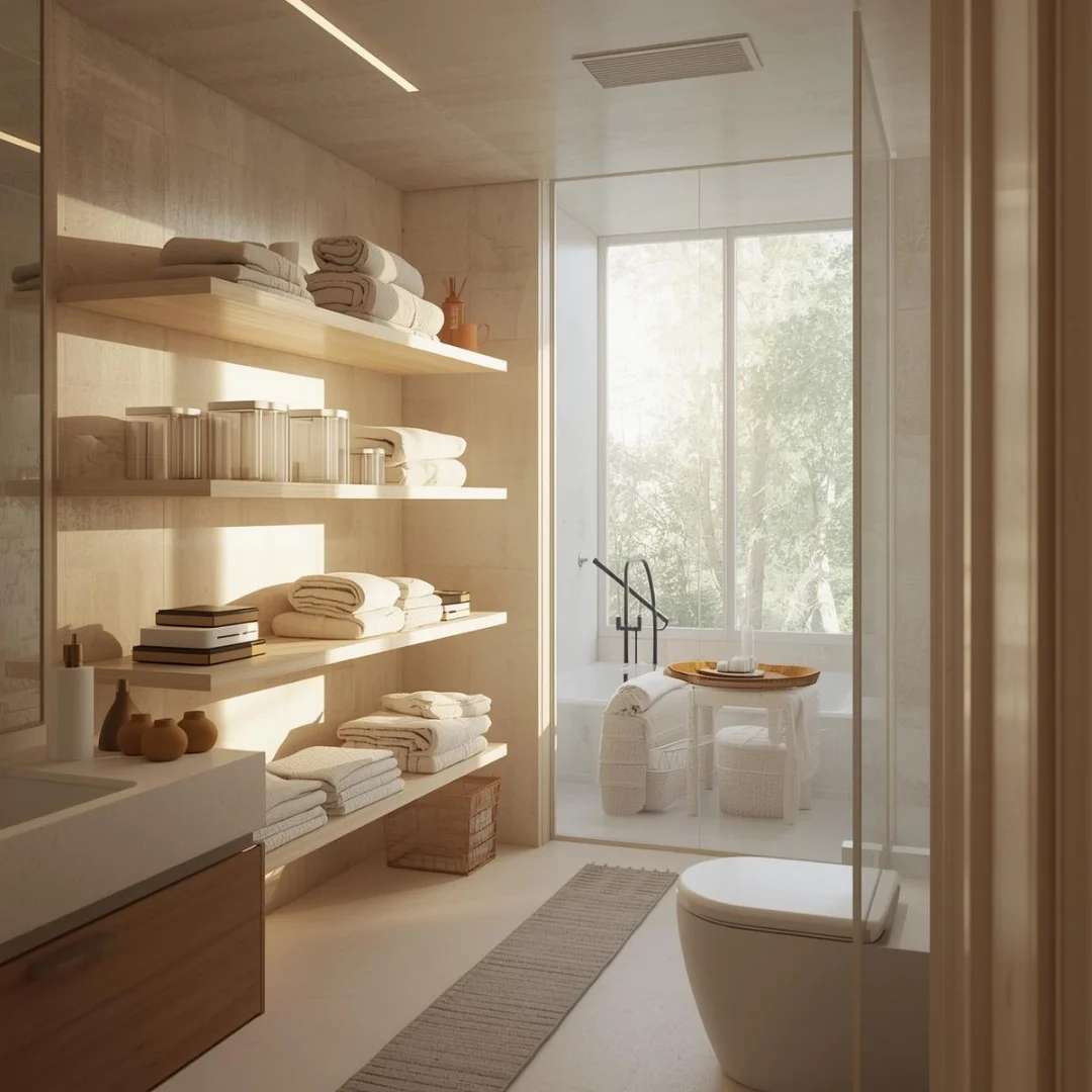 airy modern bathroom