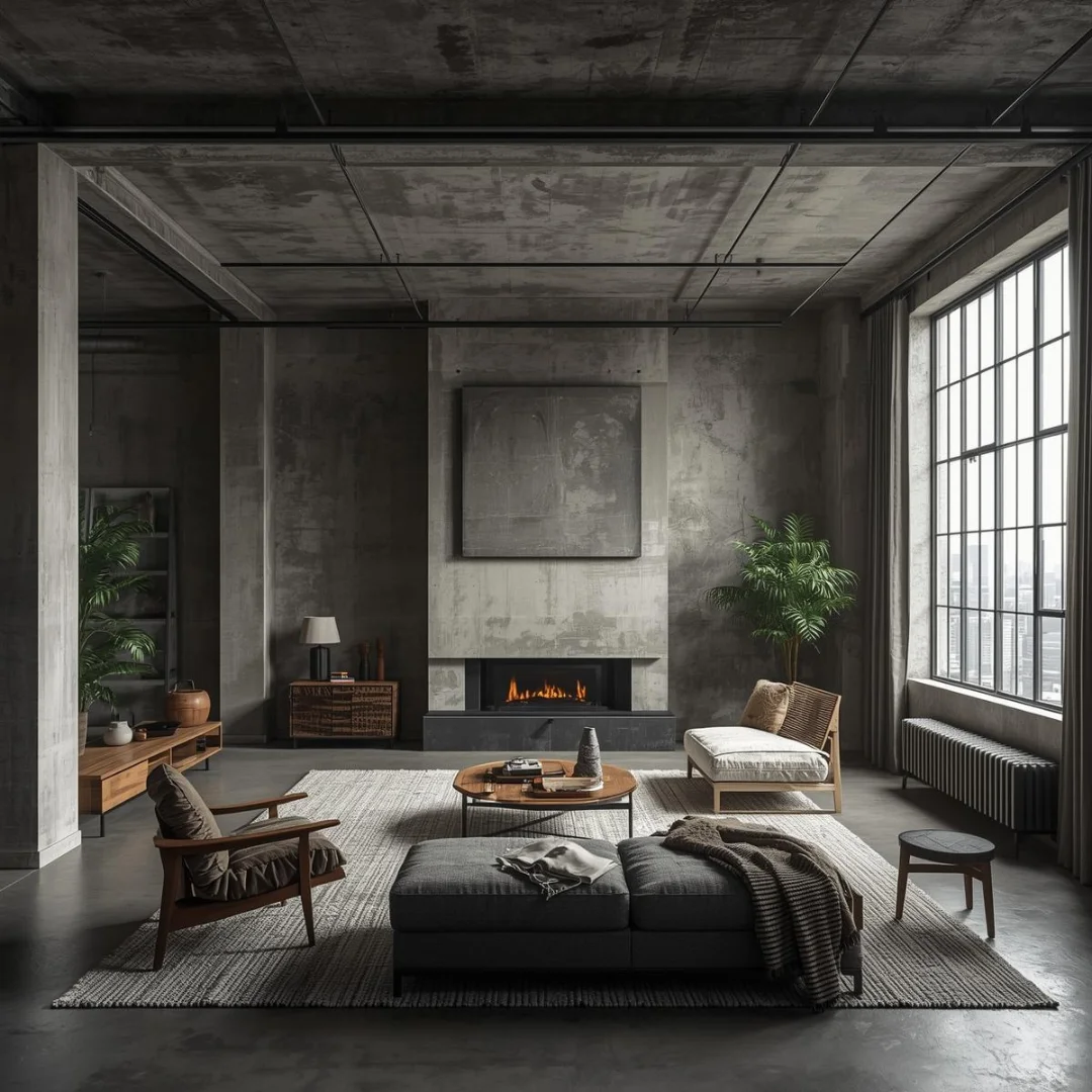 industrial living room