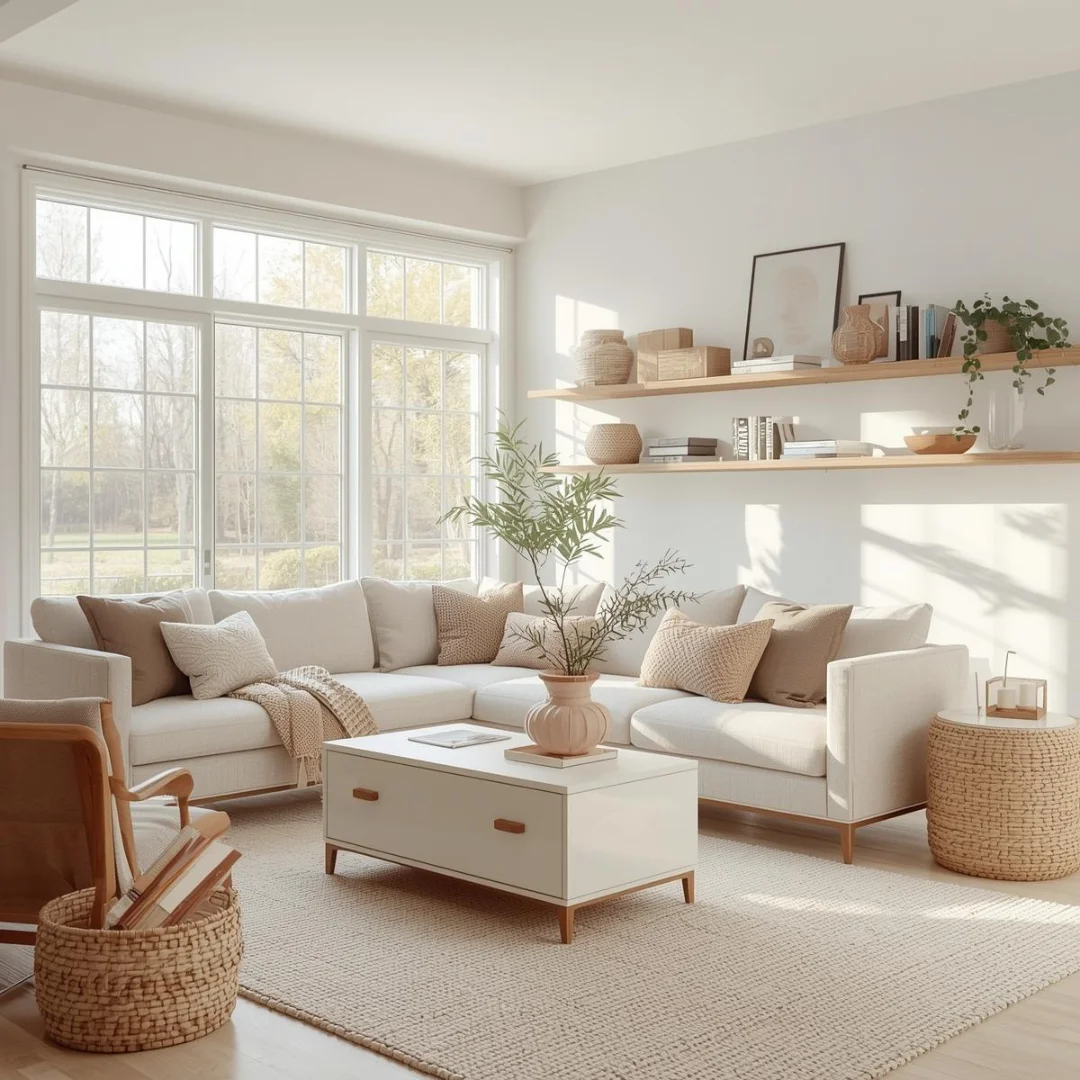 modern living room organization
