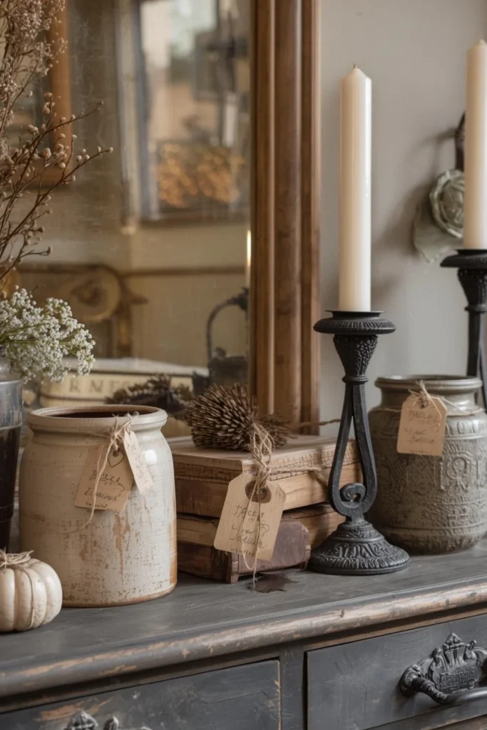 Antique Displays with Subtle Valentine Touches 2