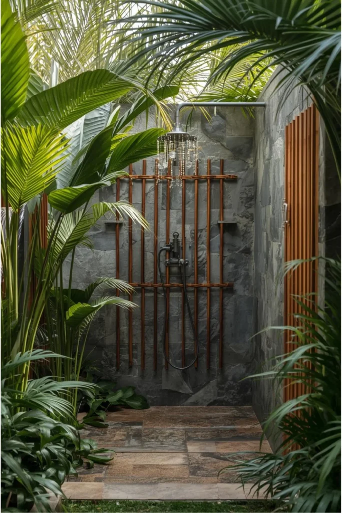 Balinese Inspired Outdoor Shower Escape1