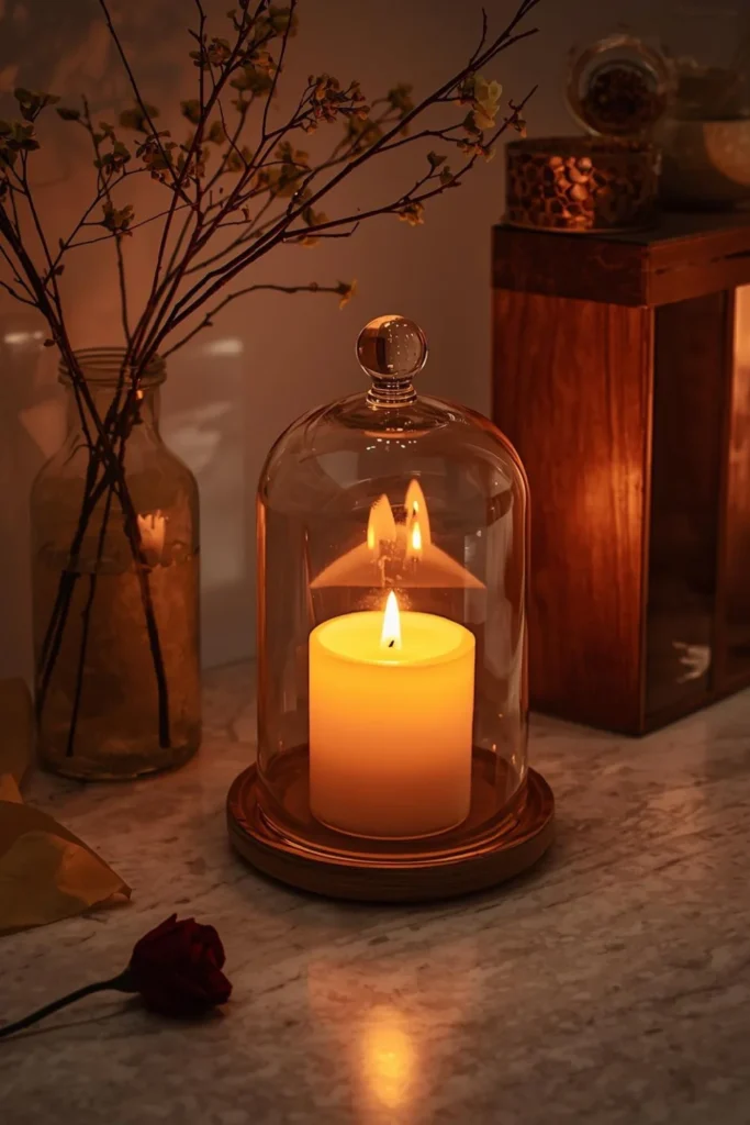 Candlelit Cloches for Warm Romance3
