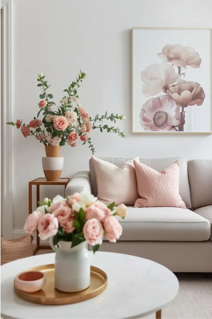 Chic Valentine Styling with Art and Florals 1