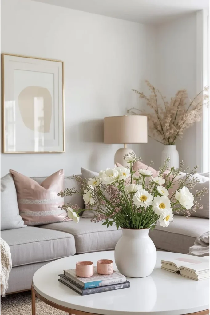 Chic Valentine Styling with Art and Florals 2