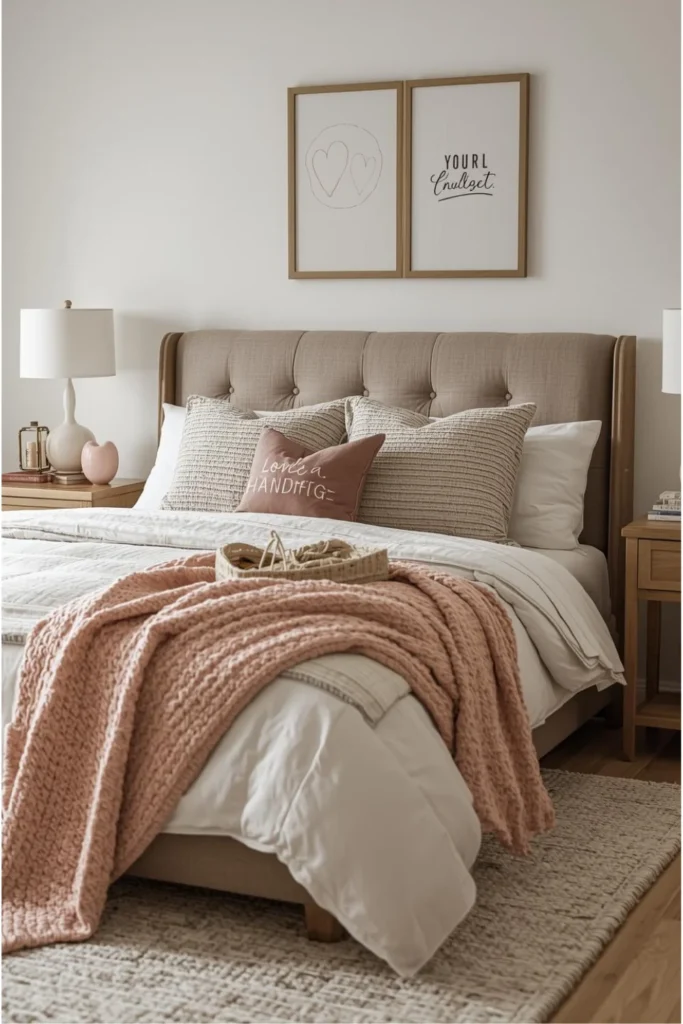 Cozy Farmhouse Bedroom Valentine Touches 2