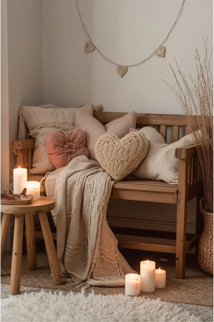Cozy Rustic Corners with Soft Heart Details 1