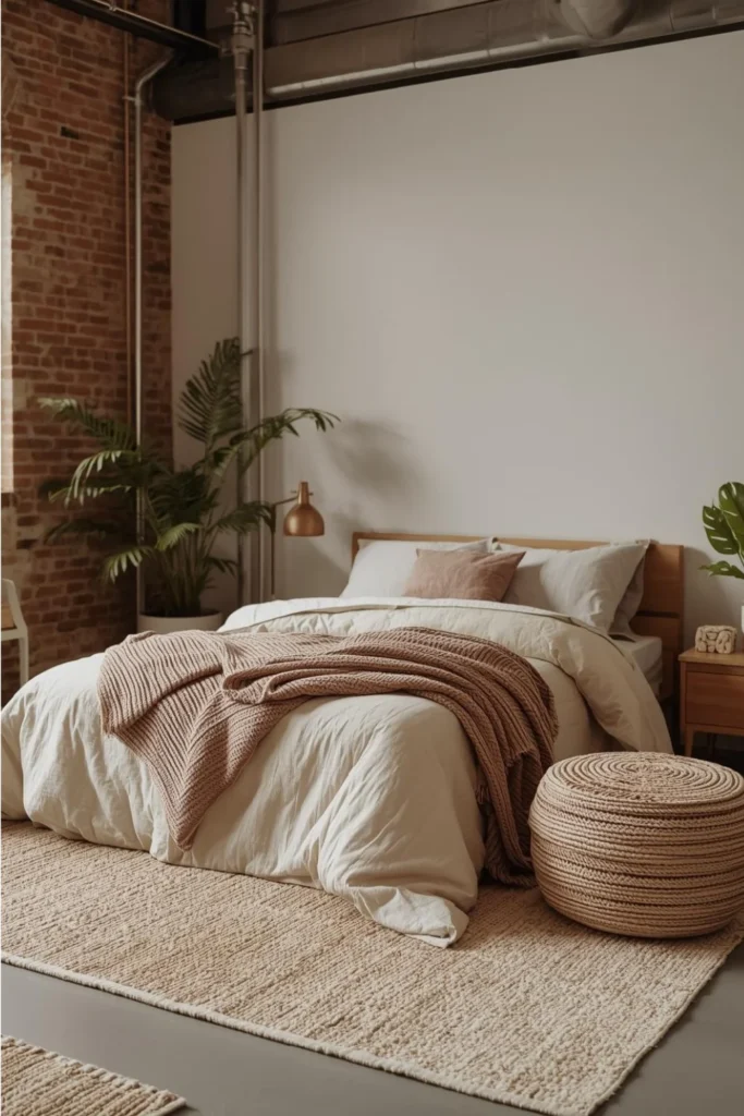 Cozy Urban Bedroom with Texture1
