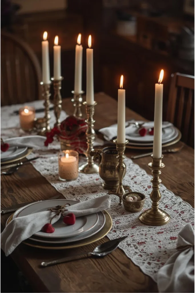 Cozy Vintage Tablescapes with Heartfelt Touches 1