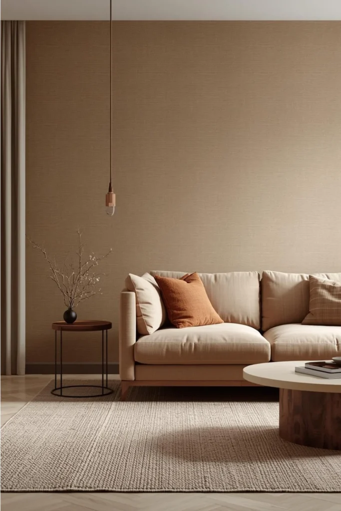 Earthy Modern with Wallpaper