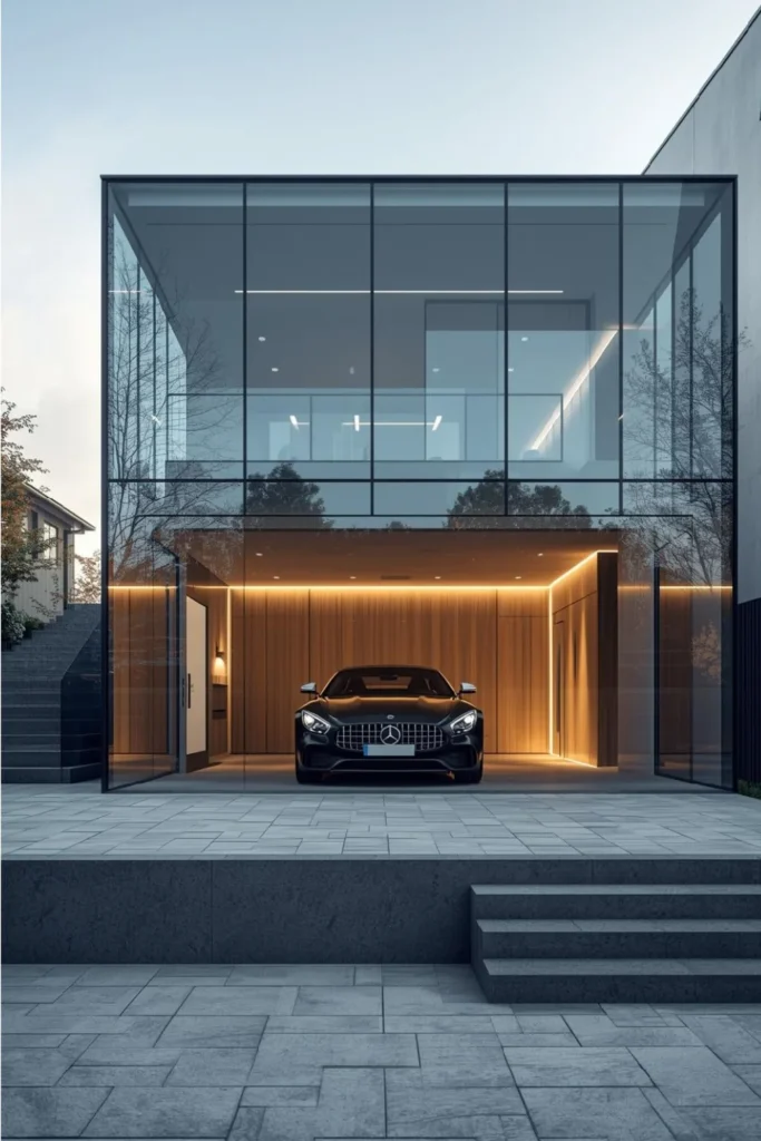 Glass Walled Garage Showcase