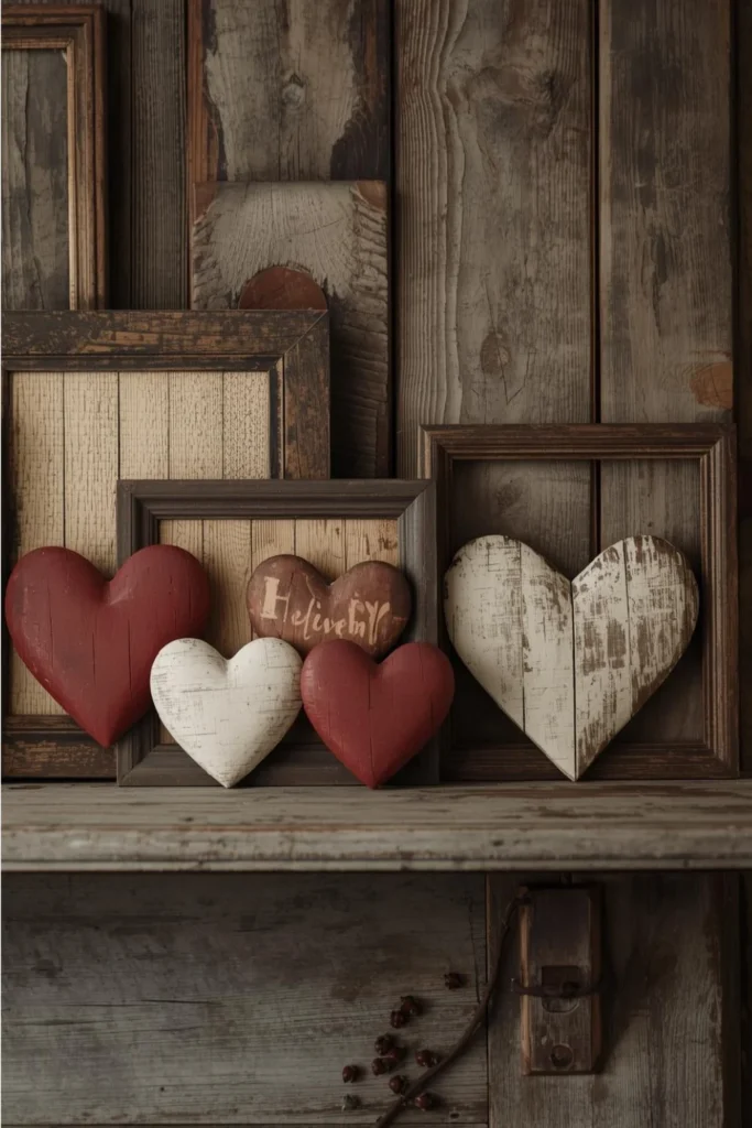 Handcrafted Hearts and Aged Wood Accents 2
