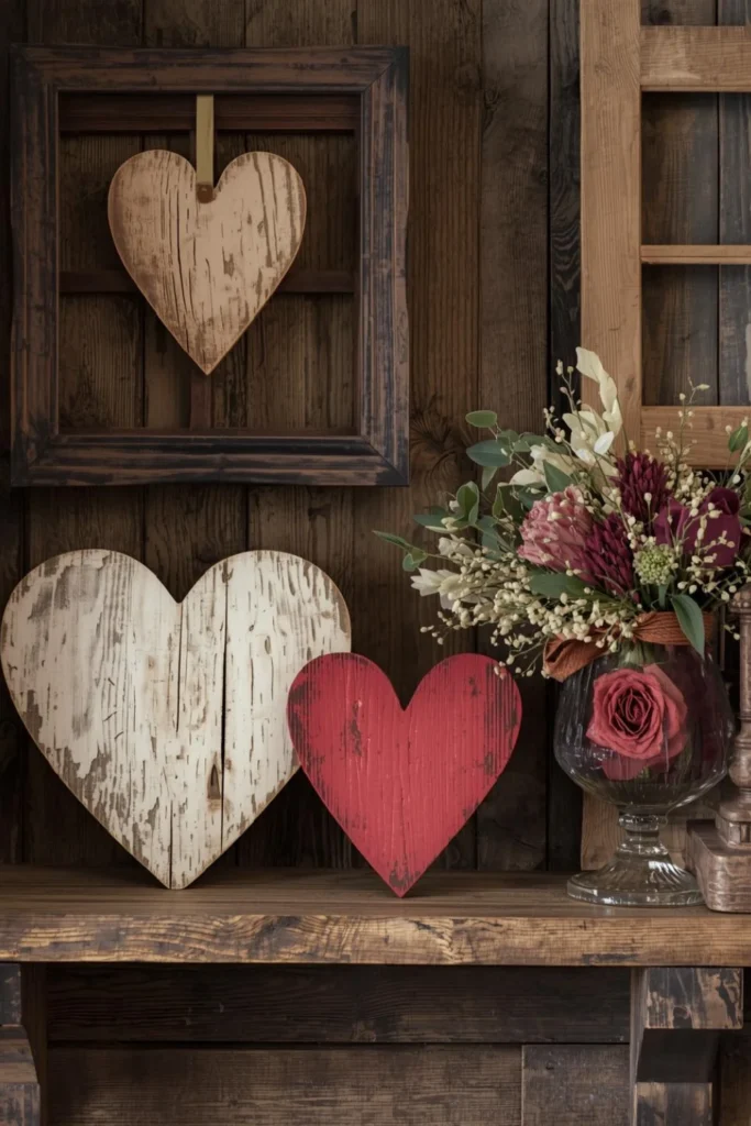 Handcrafted Hearts and Aged Wood Accents 3