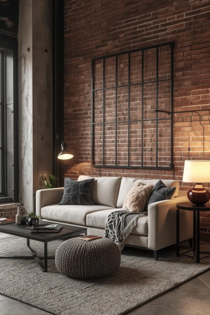 Industrial Chic with Cozy Balance1