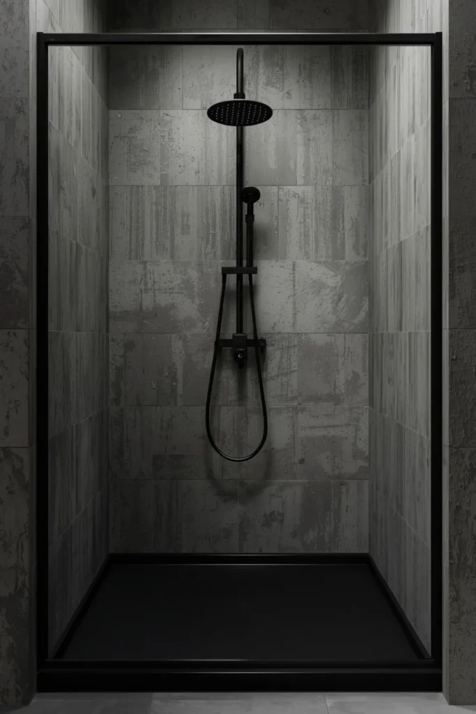 Industrial Style Black Showers