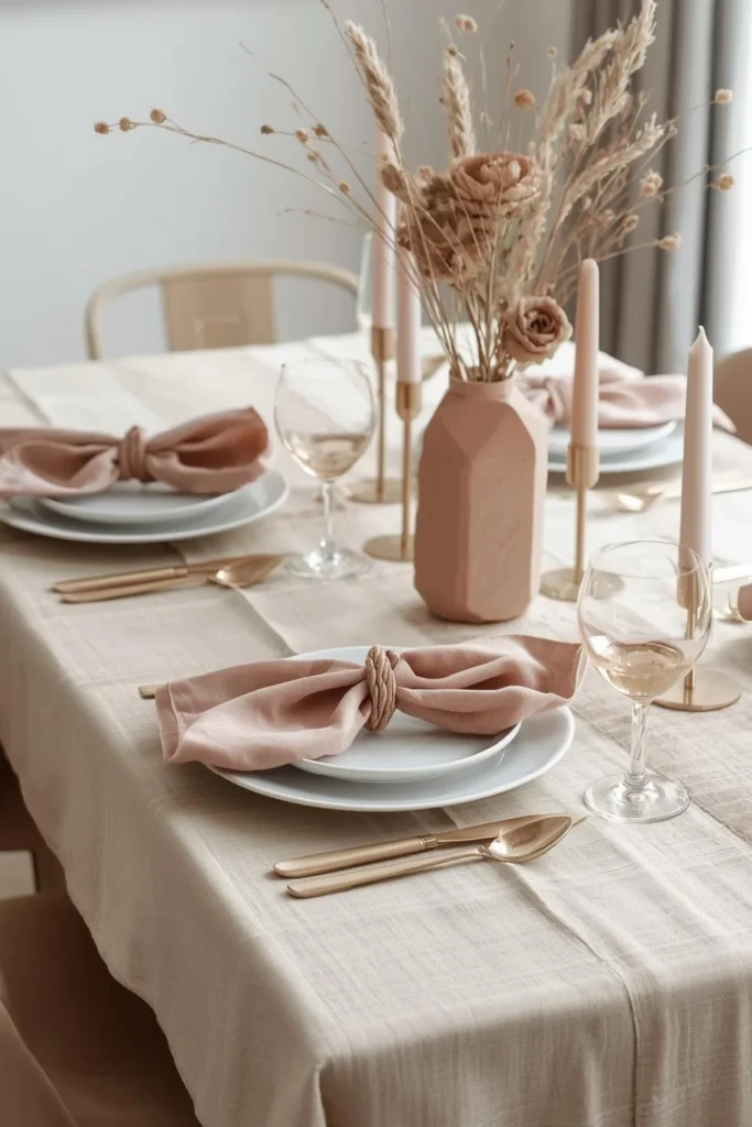 Layered Table Linens with a Valentine Twist2