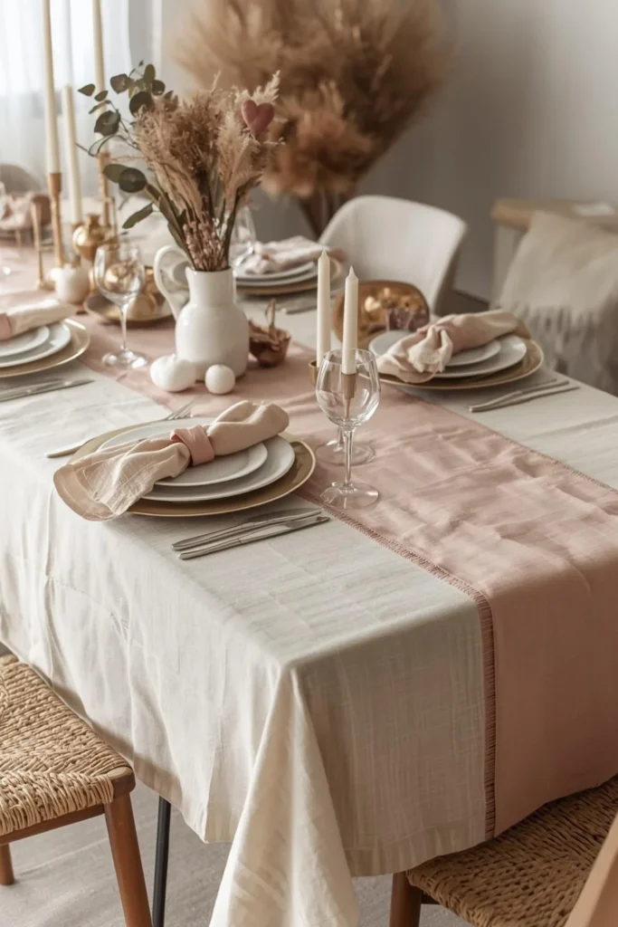 Layered Table Linens with a Valentine Twist3