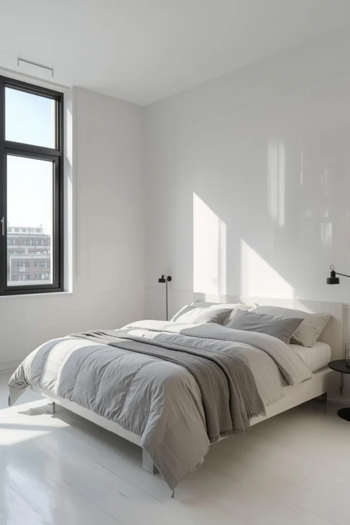 Minimal Modern Loft Bedroom3