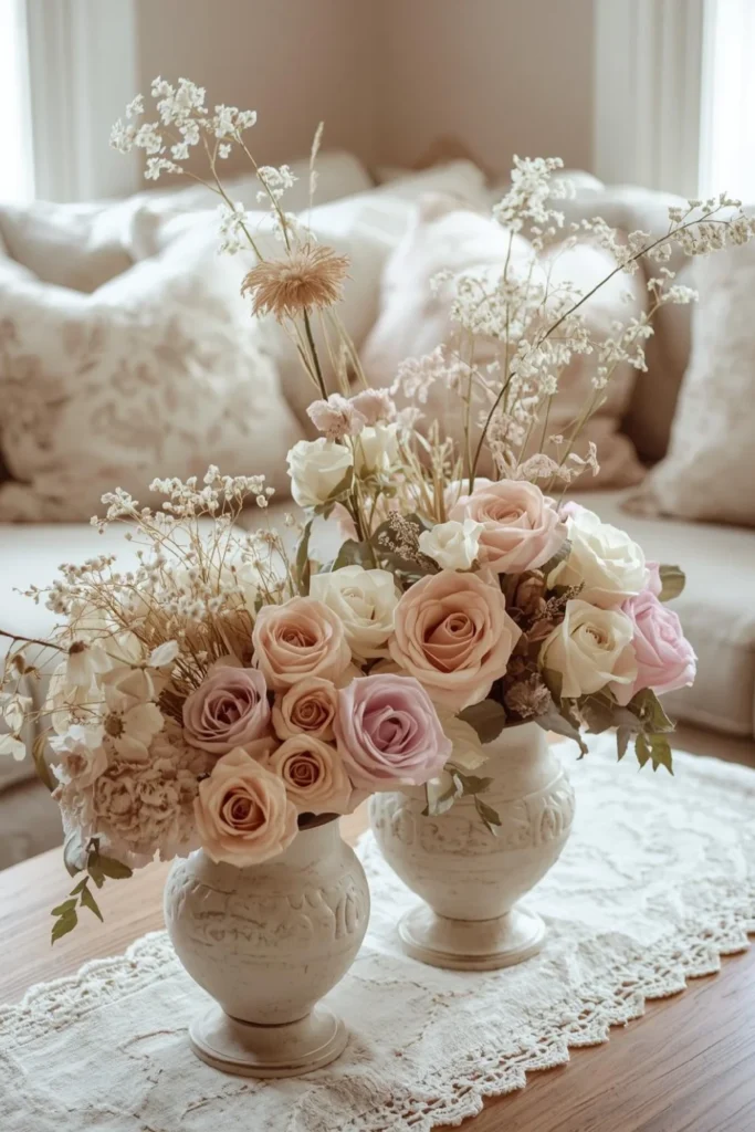 Romantic Vintage Florals with Soft Pastel Layers 2