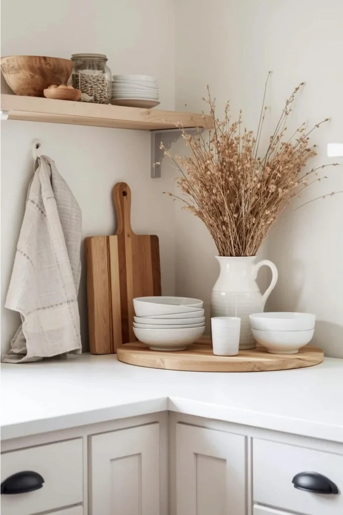 Rustic Kitchen Corners with Fall Warmth