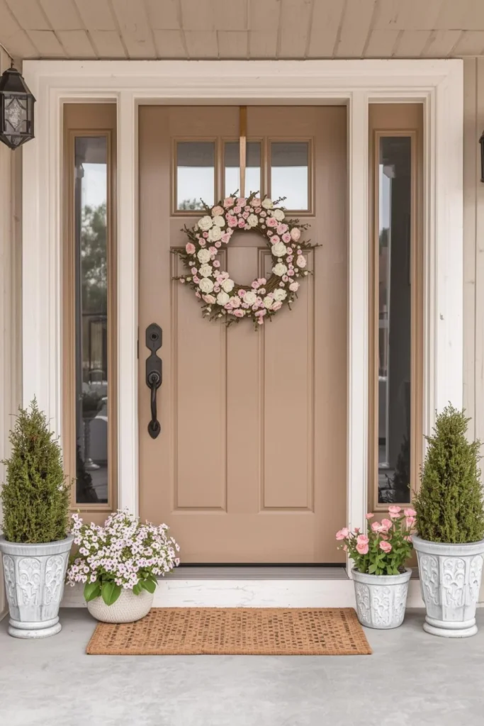 Seasonal Florals and Sweet Door Details1