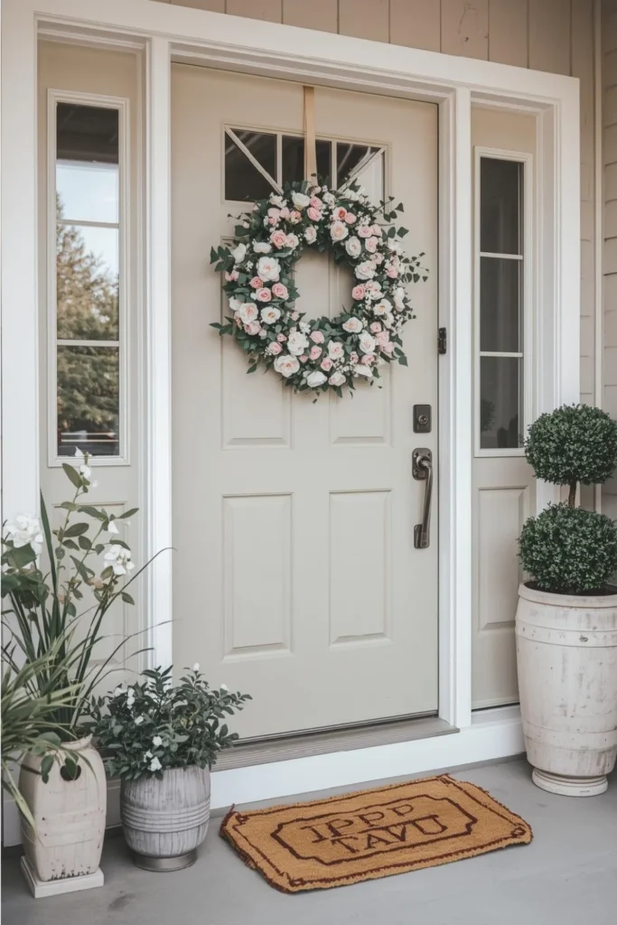 Seasonal Florals and Sweet Door Details3