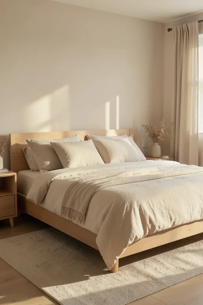 Simple Minimalist Bedroom That Still Feels Warm