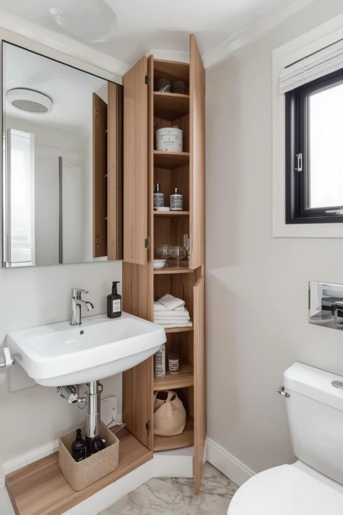 Smart Storage for Super Small Bathrooms2