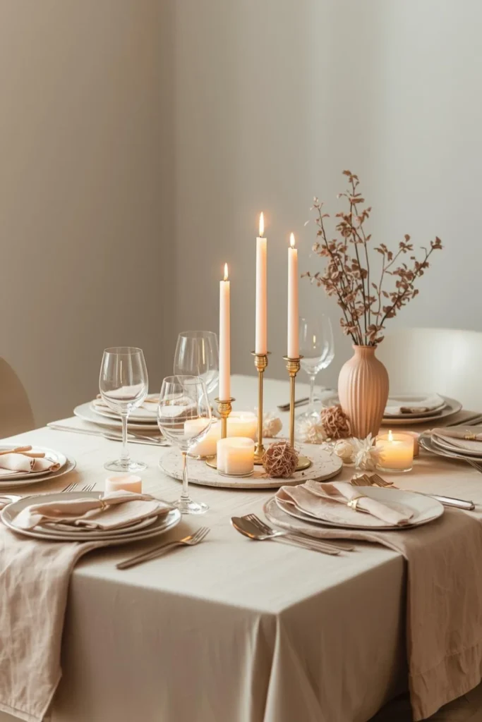 Soft Candlelight and Neutral Romance2