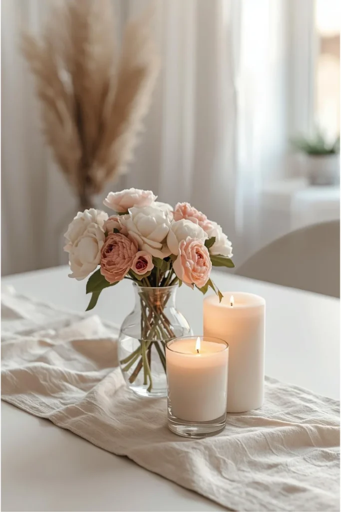 Soft Florals and Candles for Instant Romance1