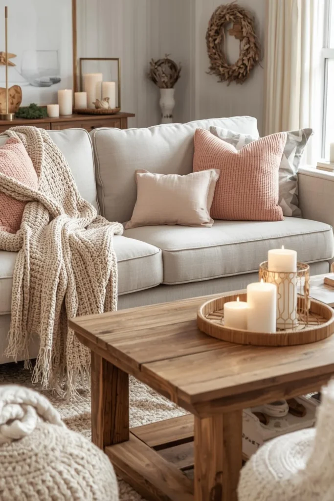 Soft Neutral Farmhouse Living Room Accents 1
