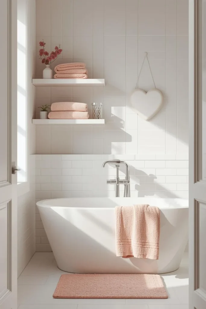 Soft Pink Towels and Sweet Textiles1