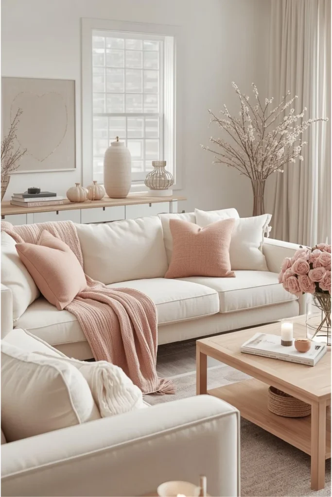 Soft Romantic Neutrals with a Valentine Touch 2