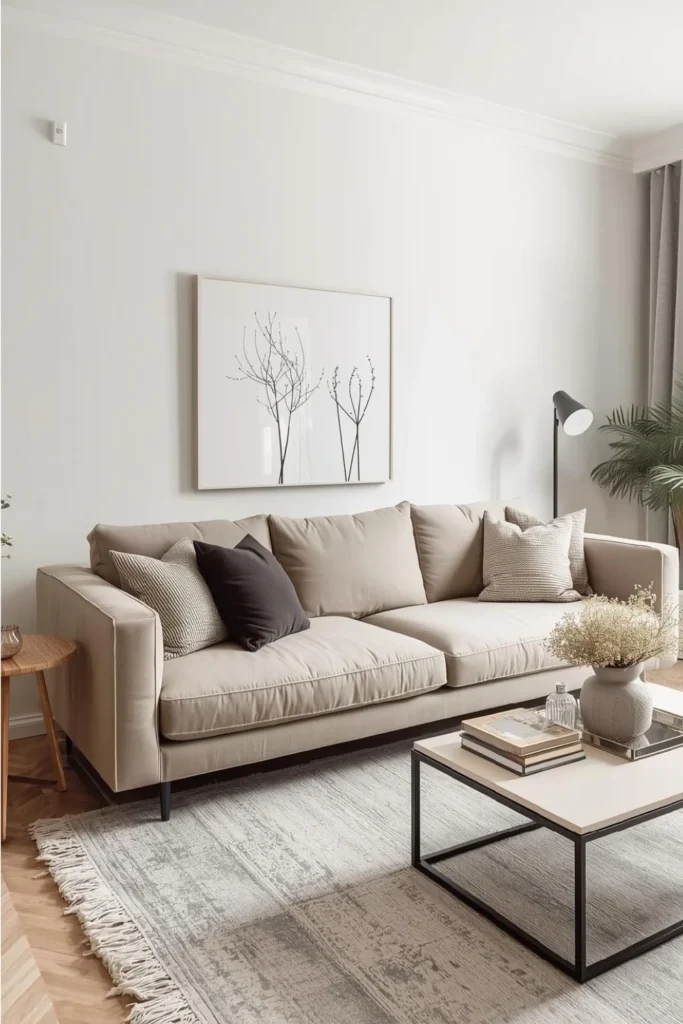 Statement Sofa Subtle Decor